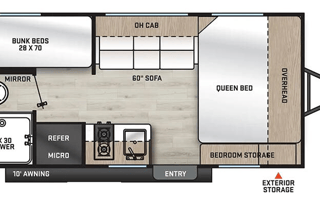 2024 Catalina Sleeps 5 With Bunk Beds!
