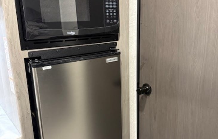 Fridge and microwave