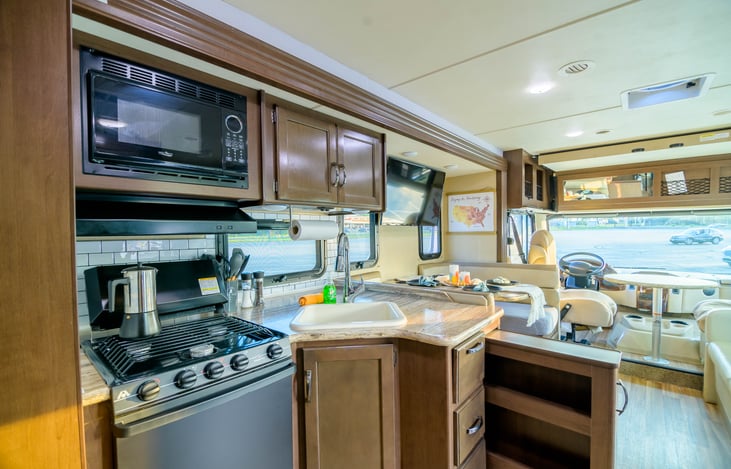 Extra kitchen storage for smaller cooking items.