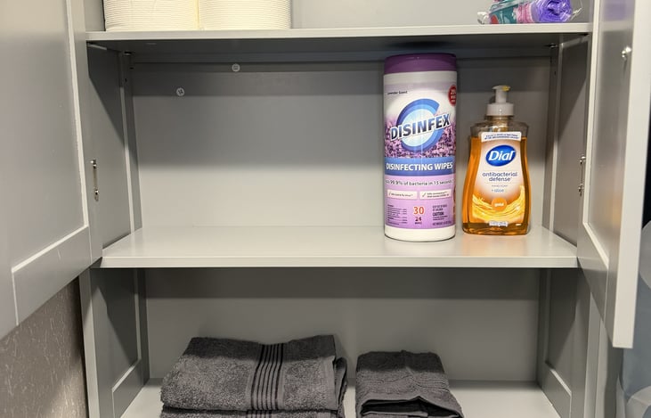 We include bathroom basic supplies