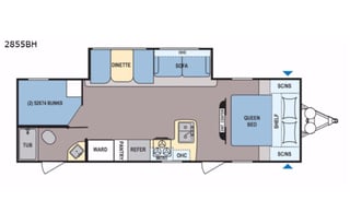 2017 Dutchmen RV Coleman Light 2855BH