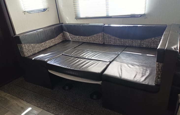 Dining table converted to bed.. Full Size