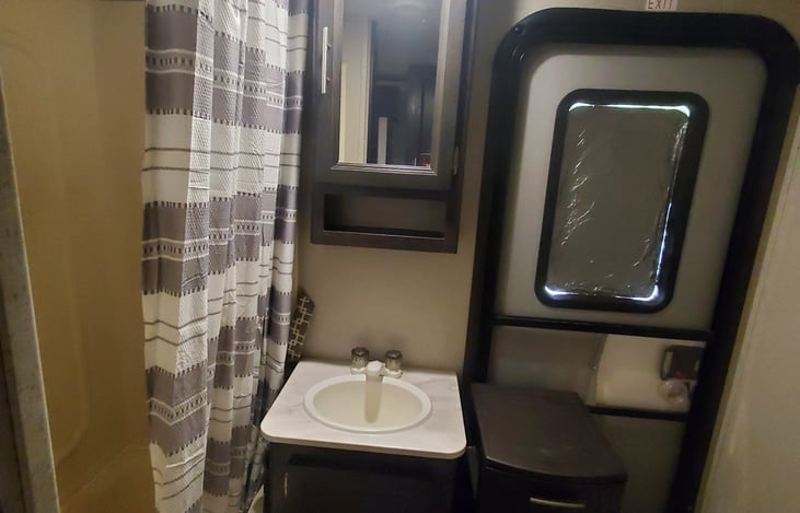 Bathroom has a Tub/Shower great for kids! Toilet and Sink