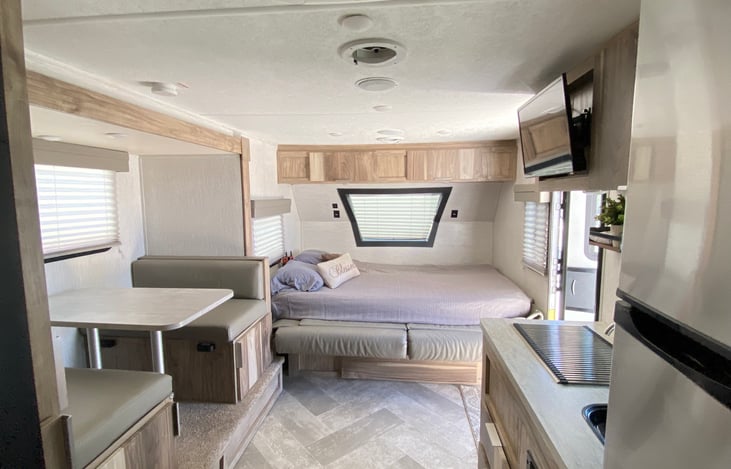 This is your view from back of the trailer.