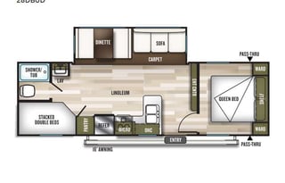 2023 Forest River RV Wildwood 28DBUD