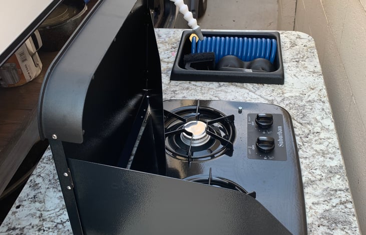 Outside Kitchen area - propane and water