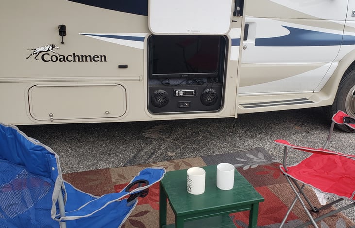 Home away from home!  Watch the game and relax!