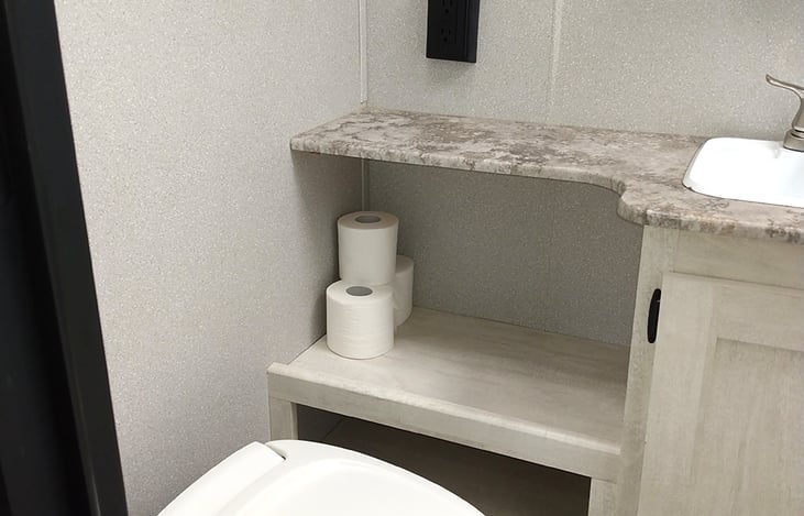 Toilet paper included