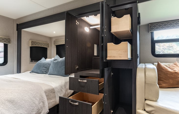 Wardrobe and pantry.