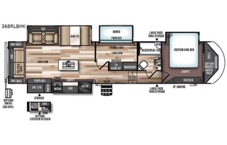 2018 Forest River RV Heritage Glen LTZ 368RLBHK