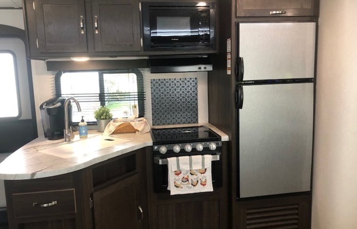 Fully stocked kitchen