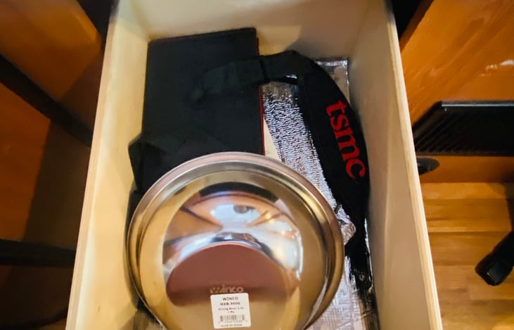 bows and portable cooler