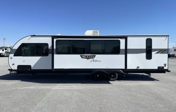 back exterior view with slide out.