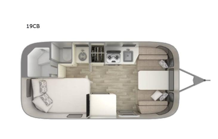 Representative floor plan provided by a trusted RVshare partner.