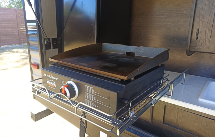 Blackstone Griddle Slid Out