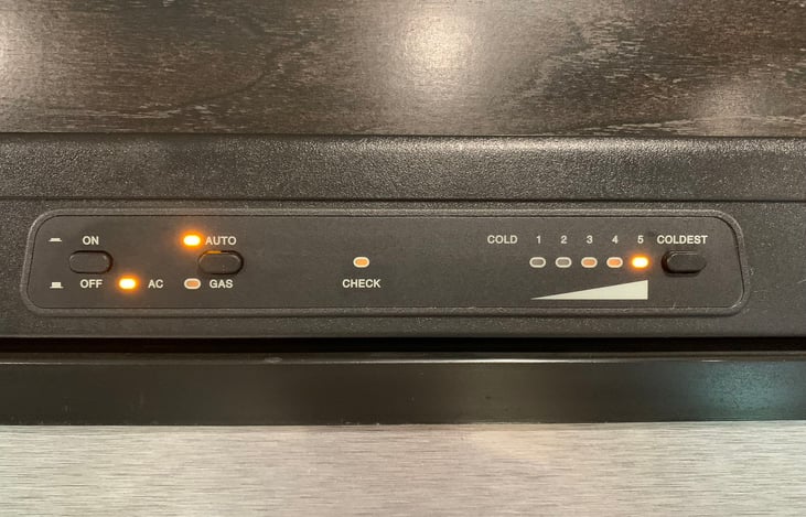 Fridge control panel