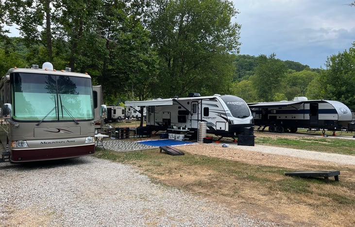 Who invited the bus? Just kidding, family weekend.