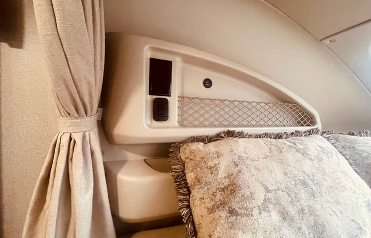 Cab Bunk lighting, outlets and USB ports