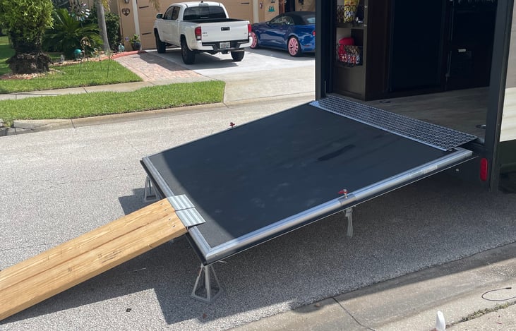 the ramp is too step for my Harley Road king. I use ramp jacks and extra ramp (all included) to make it easier to load and unload my bike.  you may or may not need them depending on what you have.