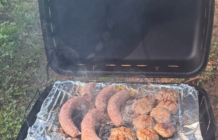 Nothing beats cooking outside on a beautiful day!