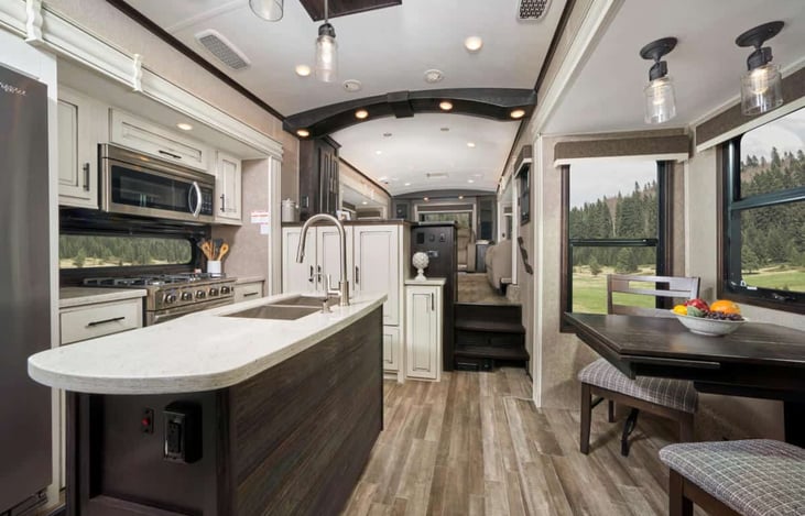 The Kitchen and dining area