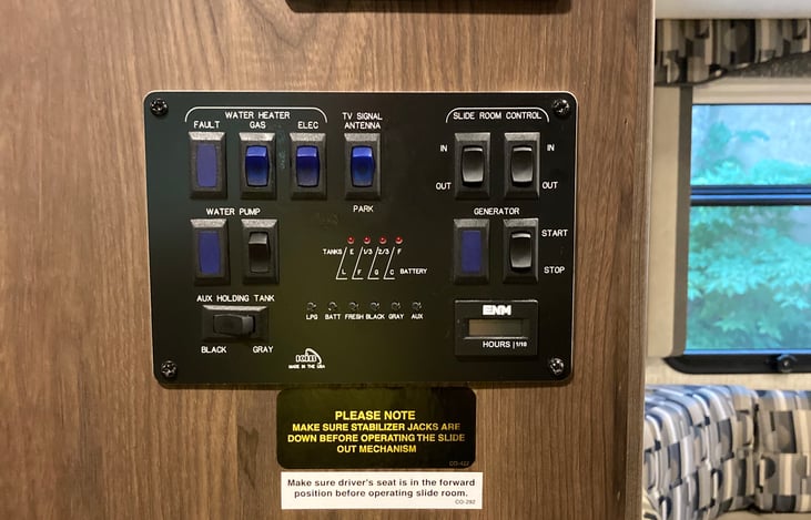 Master operations control panel