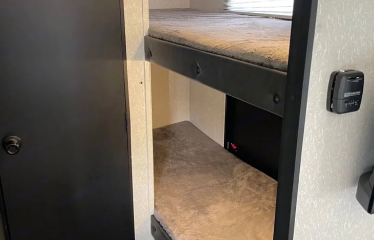 twin bunks for the kids, or extra storage