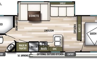 2019 Forest River RV Wildwood X-Lite 263BHXL