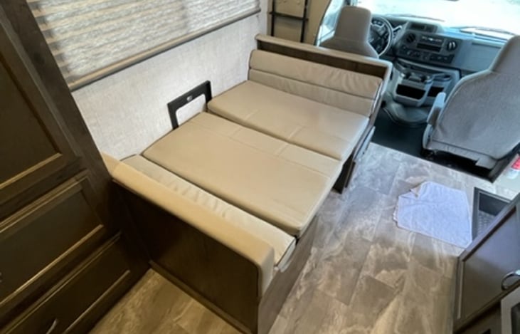 Dinette makes into sleeping area if needed.