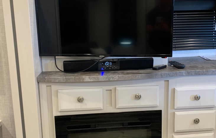 TV and sound bar