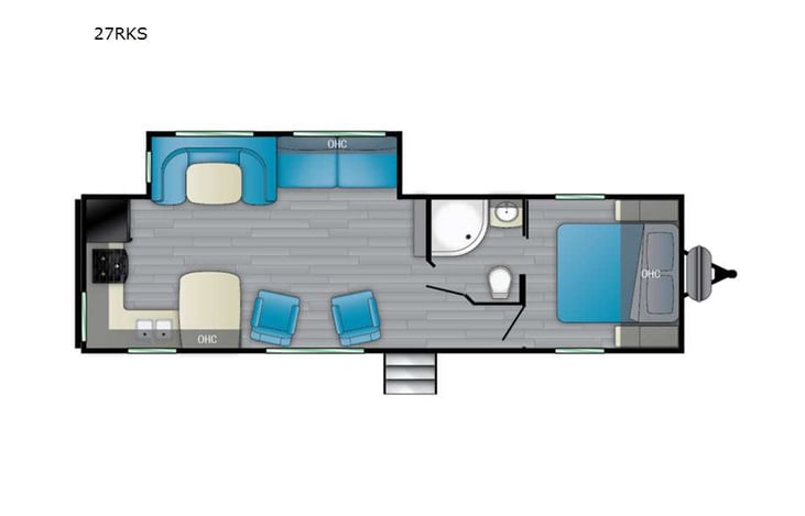 Representative floor plan provided by a trusted RVshare partner.
