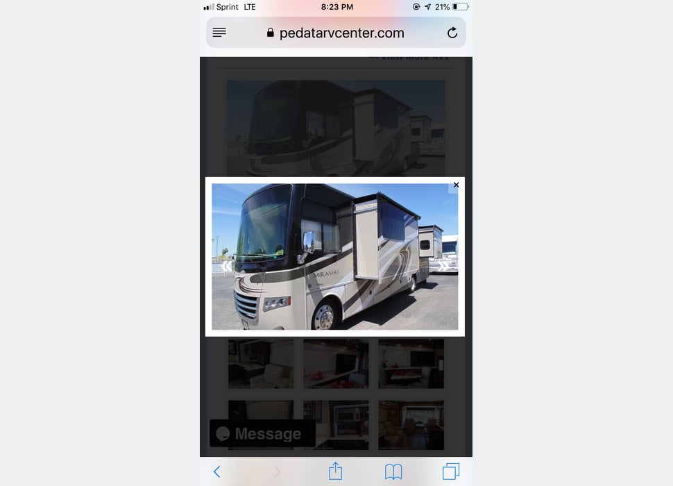 Class A Motor Home rentals in Modena