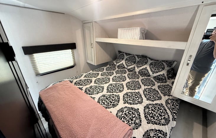 The master mattress is a memory foam base, with a memory foam topper...you'll sleep great!!