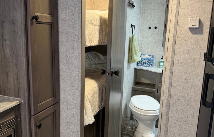 Bathroom door entrance