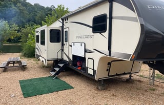 Pet friendly 90s inspired camping experience