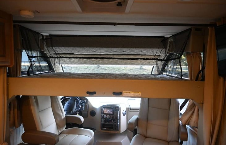 Kids will love the overcab twin bed area.