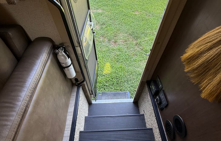 Doorway Steps to enter the RV