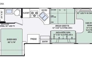 2016 Thor Motor Coach Four Winds 26A