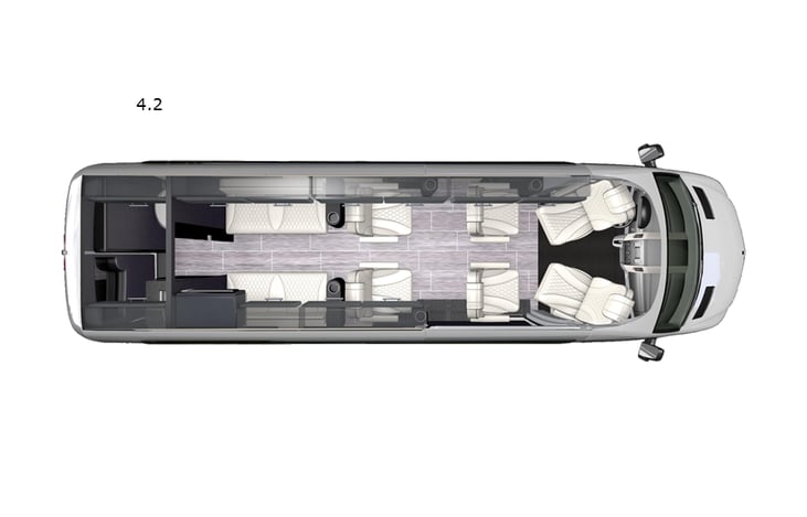 Representative floor plan provided by a trusted RVshare partner.