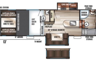 2019 Forest River RV Cherokee Wolf Pack 325PACK13