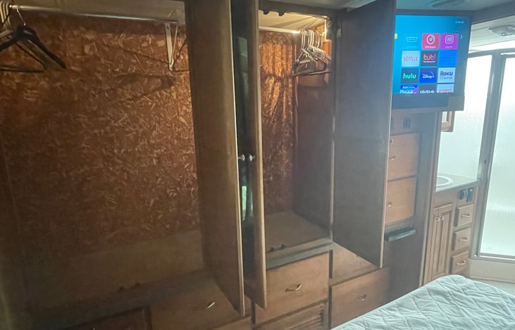 Cedar lined closet keeps things fresh