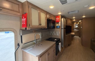 The 2 bathroom RV. No more waiting in line.