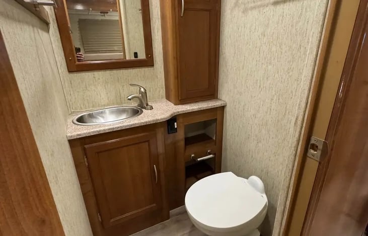 Half bath driver's side