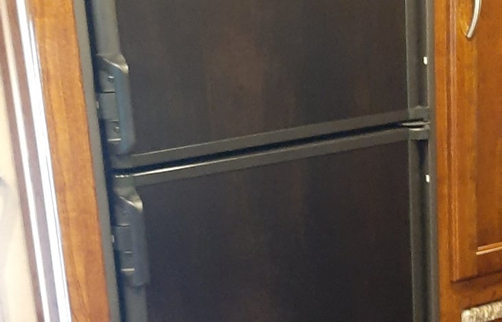 Good size refrigerator and freezer.