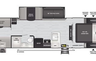 Kid Friendly Quad Bunkhouse 2021 Keystone Bullet