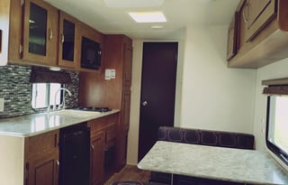 Meet Judy, retro themed camper w/ bunks to sleep 5