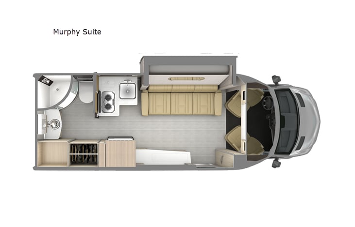 Representative floor plan provided by a trusted RVshare partner.