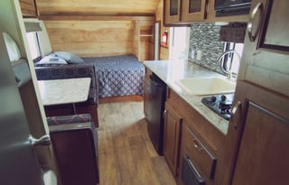 Meet Judy, retro themed camper w/ bunks to sleep 5
