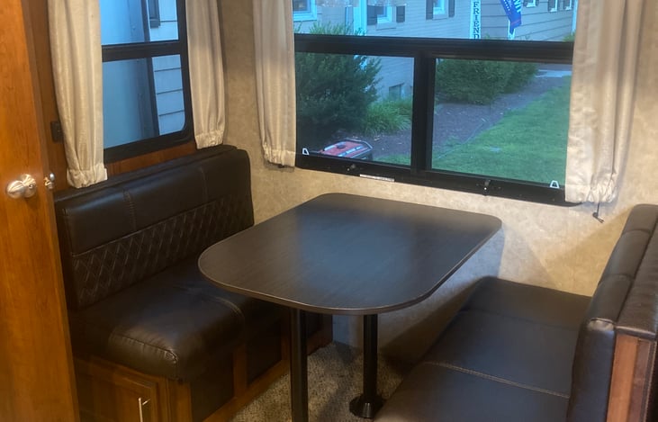 Dining room table that folds down and holds 1-2 people