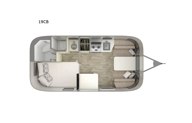 Representative floor plan provided by a trusted RVshare partner.